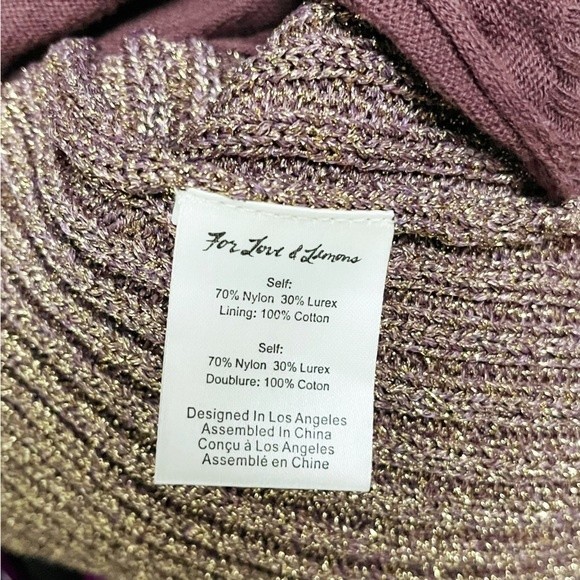 NWT For Love and Lemons Knitz Sweater Mini Dress - Size Large - Picture 9 of 10